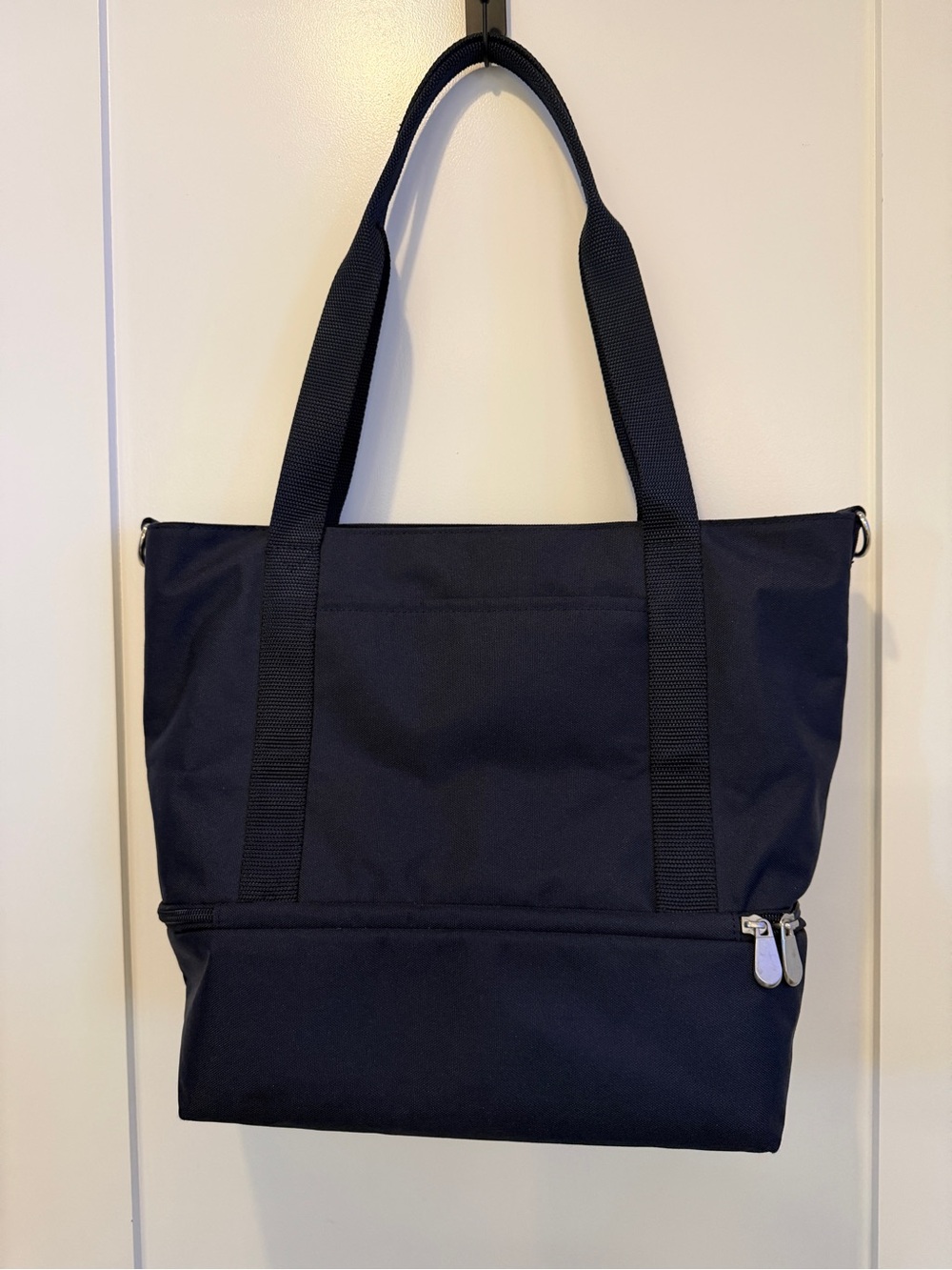 Lo & Son | Dark Blue Mini Catalina Tote Bag with Bottom Zip Pocket